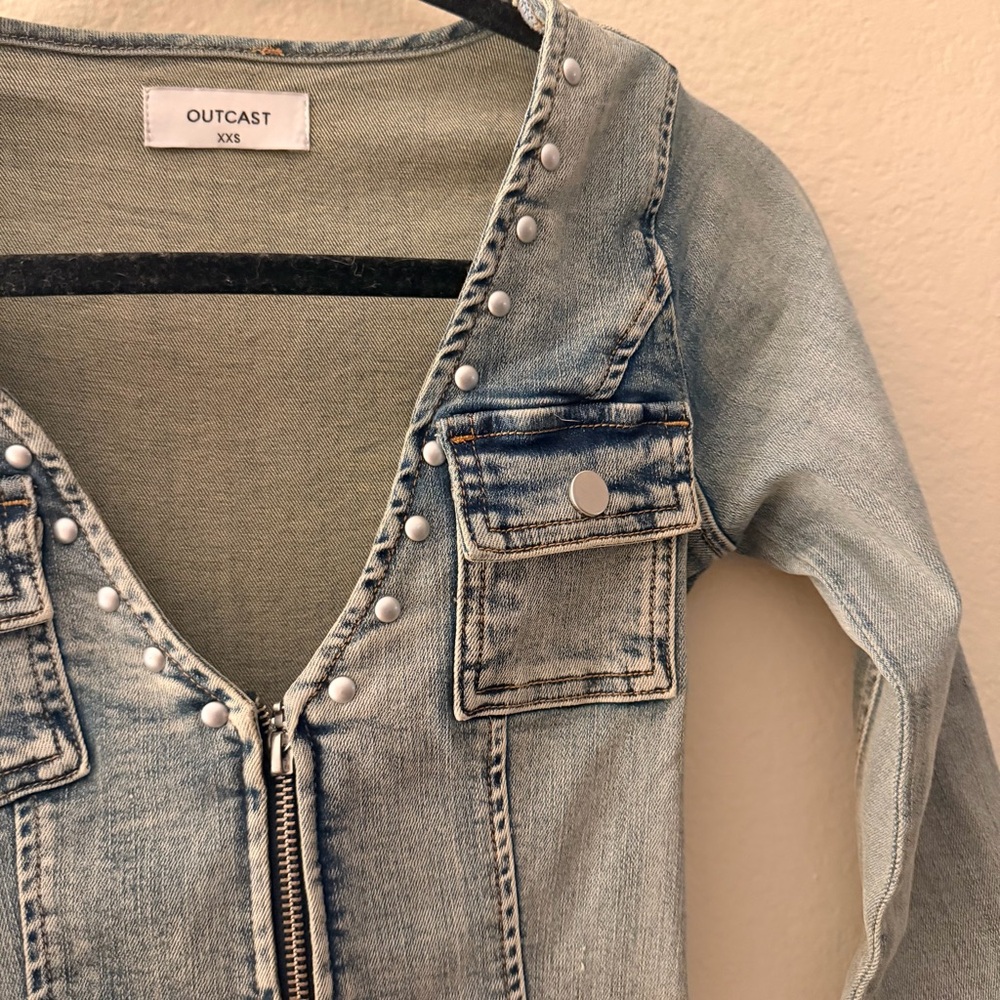 Outcast RANDI LONG SLEEVE TOP DENIM XXS - Picture 5 of 11